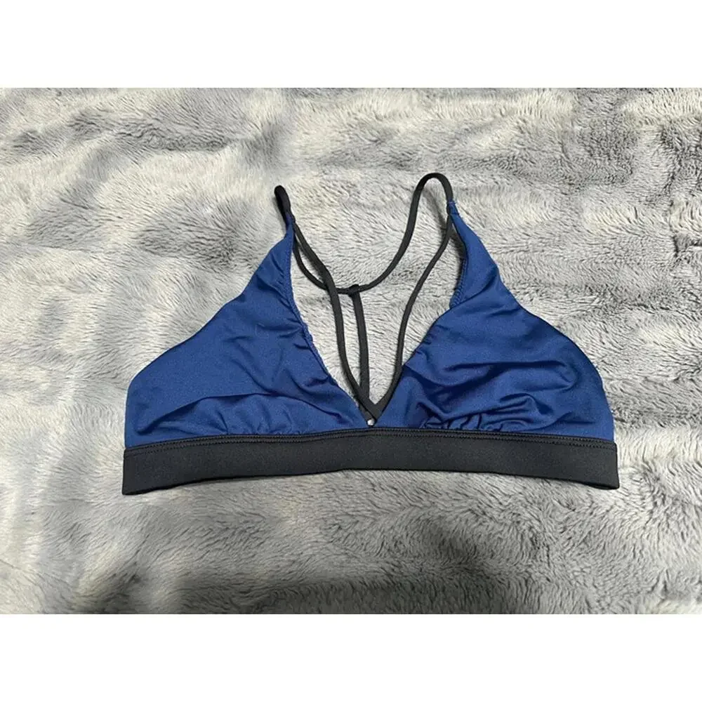 Victoria Sport Blue Triangle Bralette - Size Small - Picture 1 of 3
